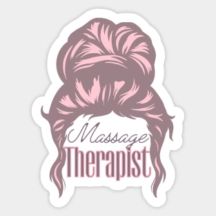 Messy Massage Bun Sticker